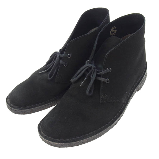 Clarks クラークス 11826 Desert Boot スエード デザート ブーツ ブラック系 US8.5【中古】