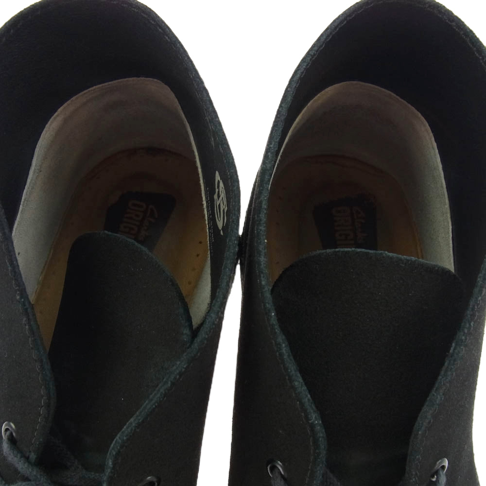 Clarks クラークス 11826 Desert Boot スエード デザート ブーツ ブラック系 US8.5【中古】
