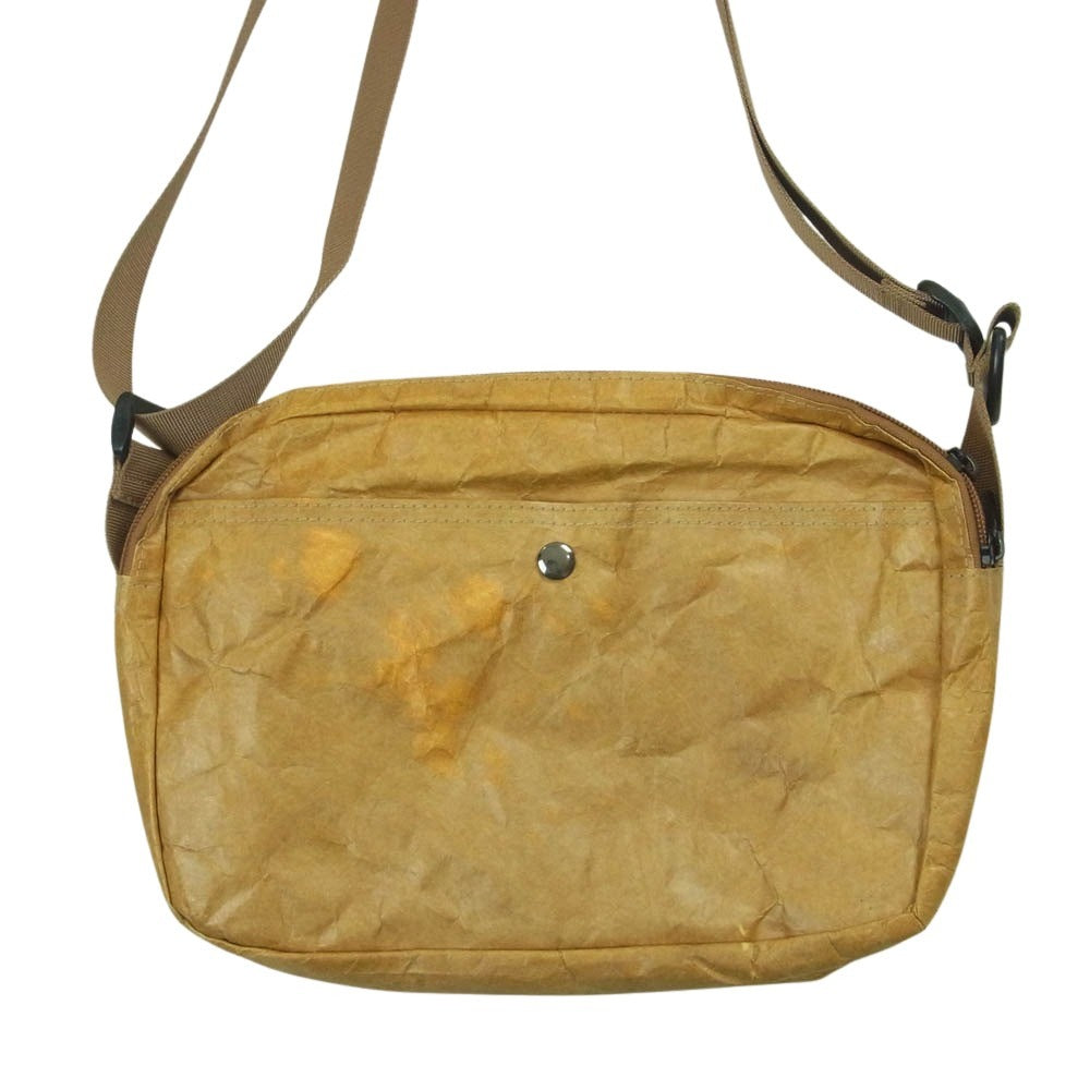 SAPEUR サプール ペーパー ショルダー バッグ 中国製 ライトブラウン系【中古】