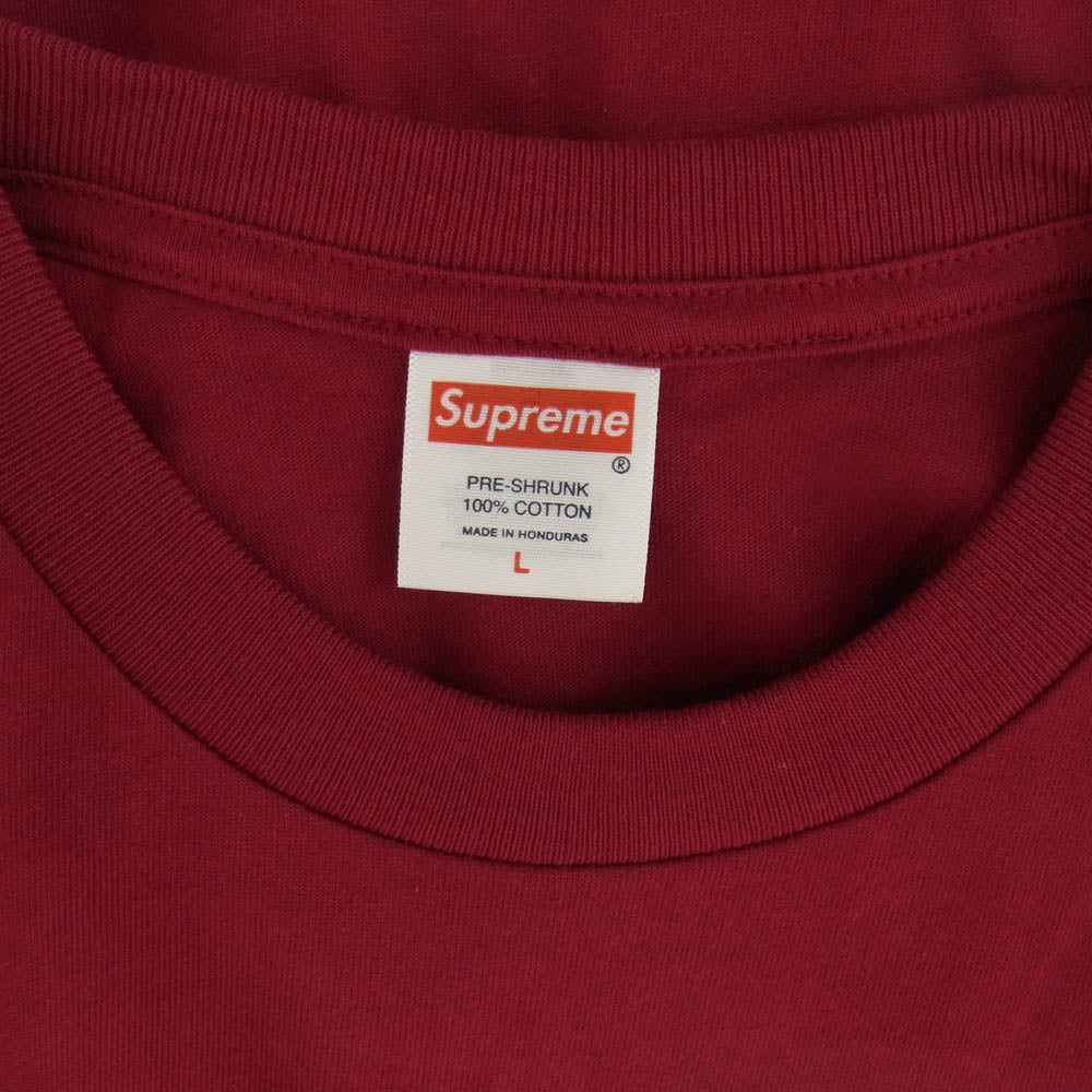 Supreme シュプリーム 24AW Day's End Tee フロントプリント Tシャツ 半袖カットソー ワインレッド系 L【極上美品】【中古】