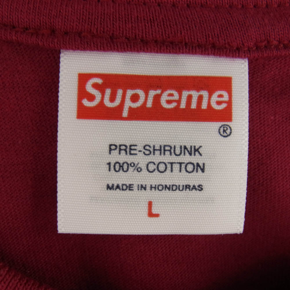 Supreme シュプリーム 24AW Day's End Tee フロントプリント Tシャツ 半袖カットソー ワインレッド系 L【極上美品】【中古】
