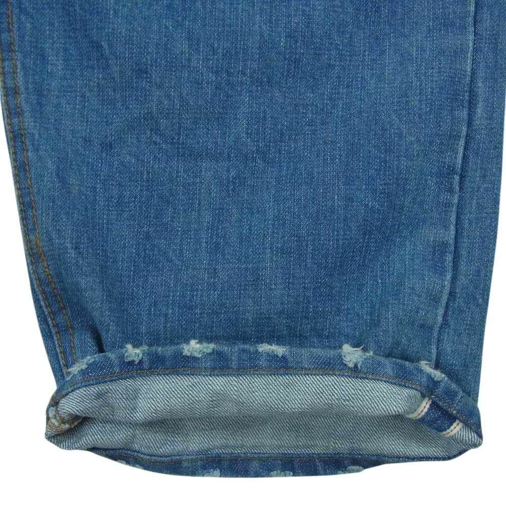 SAPEUR サプール ARIGATO SKATE PANTS ダメージ加工 イージー デニム パンツ 中国製 インディゴブルー系 L【中古】