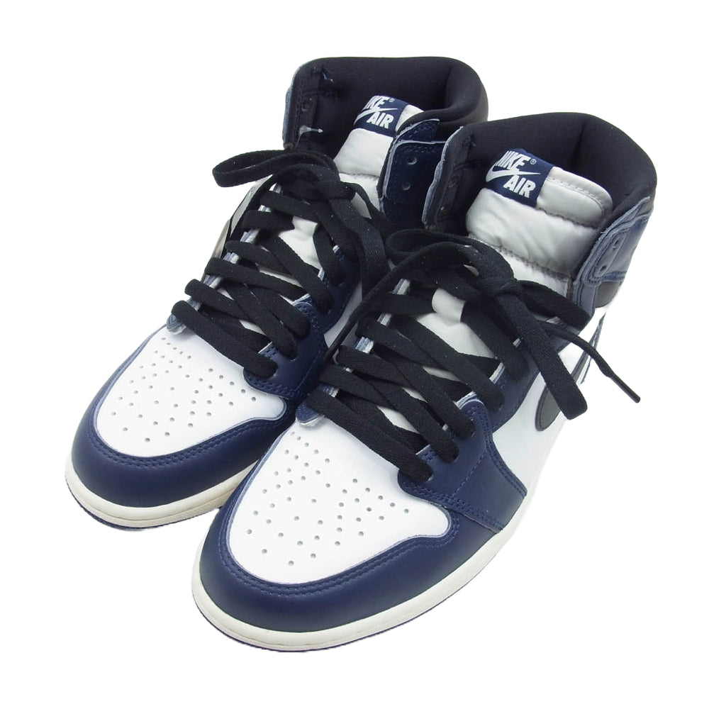 NIKE ナイキ DZ5485-401 Air Jordan 1 Retro High OG Midnight Navy AJ1 エアジョーダン1  レトロ ハイ OG ミッドナイトネイビー ネイビー系 26cm【極上美品】【中古】