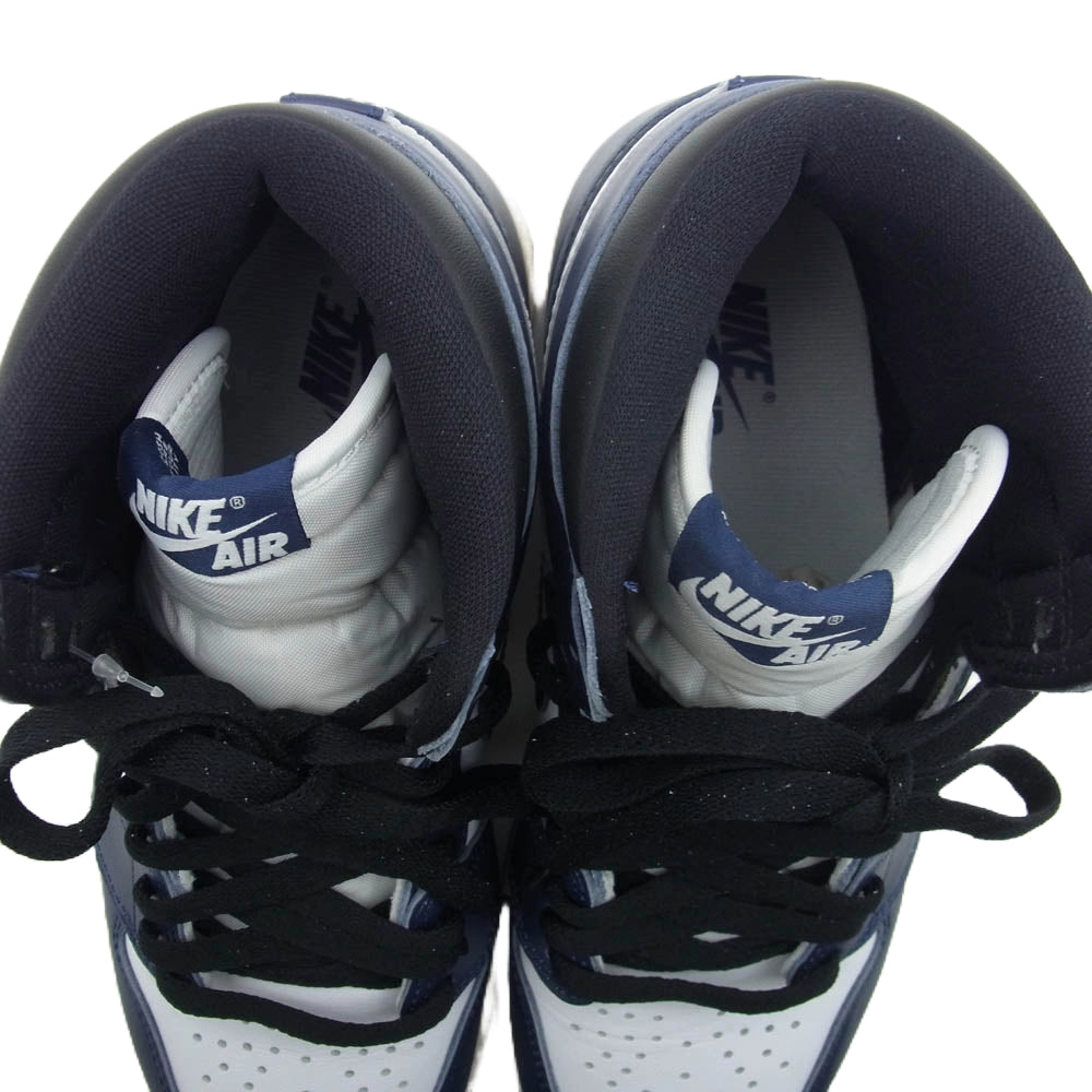 NIKE ナイキ DZ5485-401 Air Jordan 1 Retro High OG Midnight Navy AJ1 エアジョーダン1  レトロ ハイ OG ミッドナイトネイビー ネイビー系 26cm【極上美品】【中古】