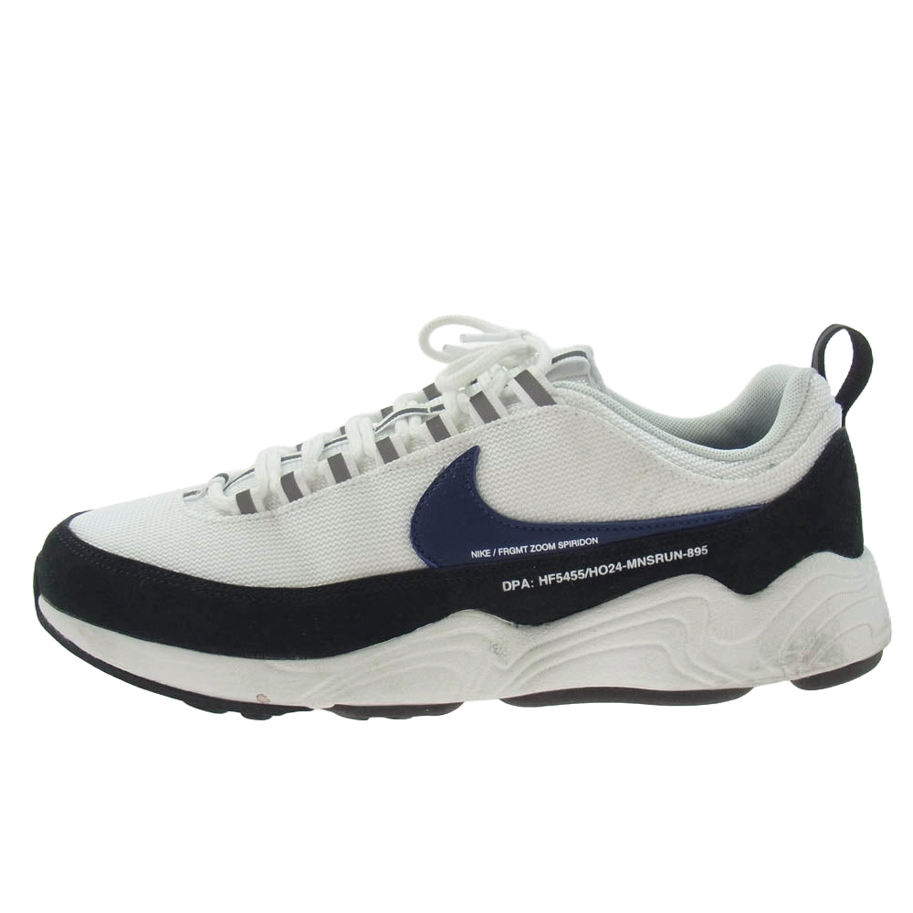 NIKE ナイキ HF5455-100 × Fragment フラグメント Air Zoom Spiridon SP Blue Void エアズーム スピリドン SP ブルーヴォイド ホワイト系 ブラック系 ネイビー系 26.5cm【中古】