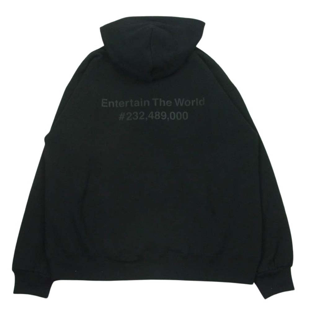 エンノイ Stylistshibutsu x Netflix スタイリスト私物 ネットフリックス プルオーバー パーカー フーディー ブラック系 XL【中古】