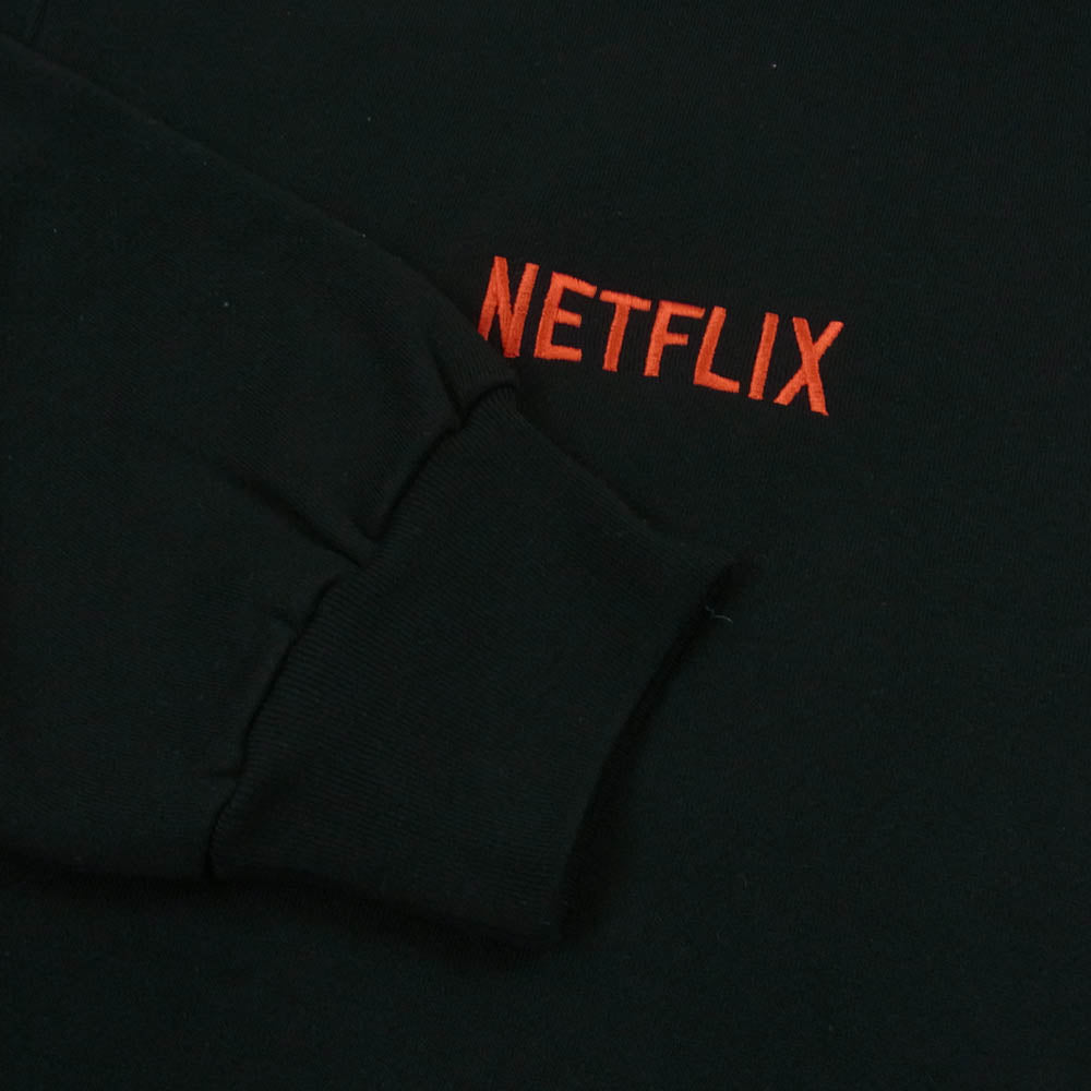 エンノイ Stylistshibutsu x Netflix スタイリスト私物 ネットフリックス プルオーバー パーカー フーディー ブラック系 XL【中古】