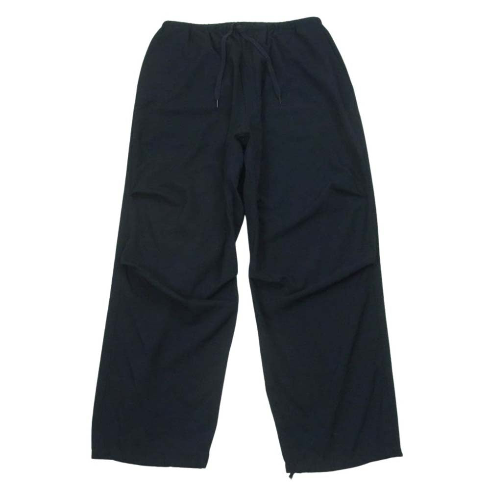 COMOLI コモリ 23SS X01-03006 ウール ニー タック パンツ 日本製 ダークネイビー系 3【中古】
