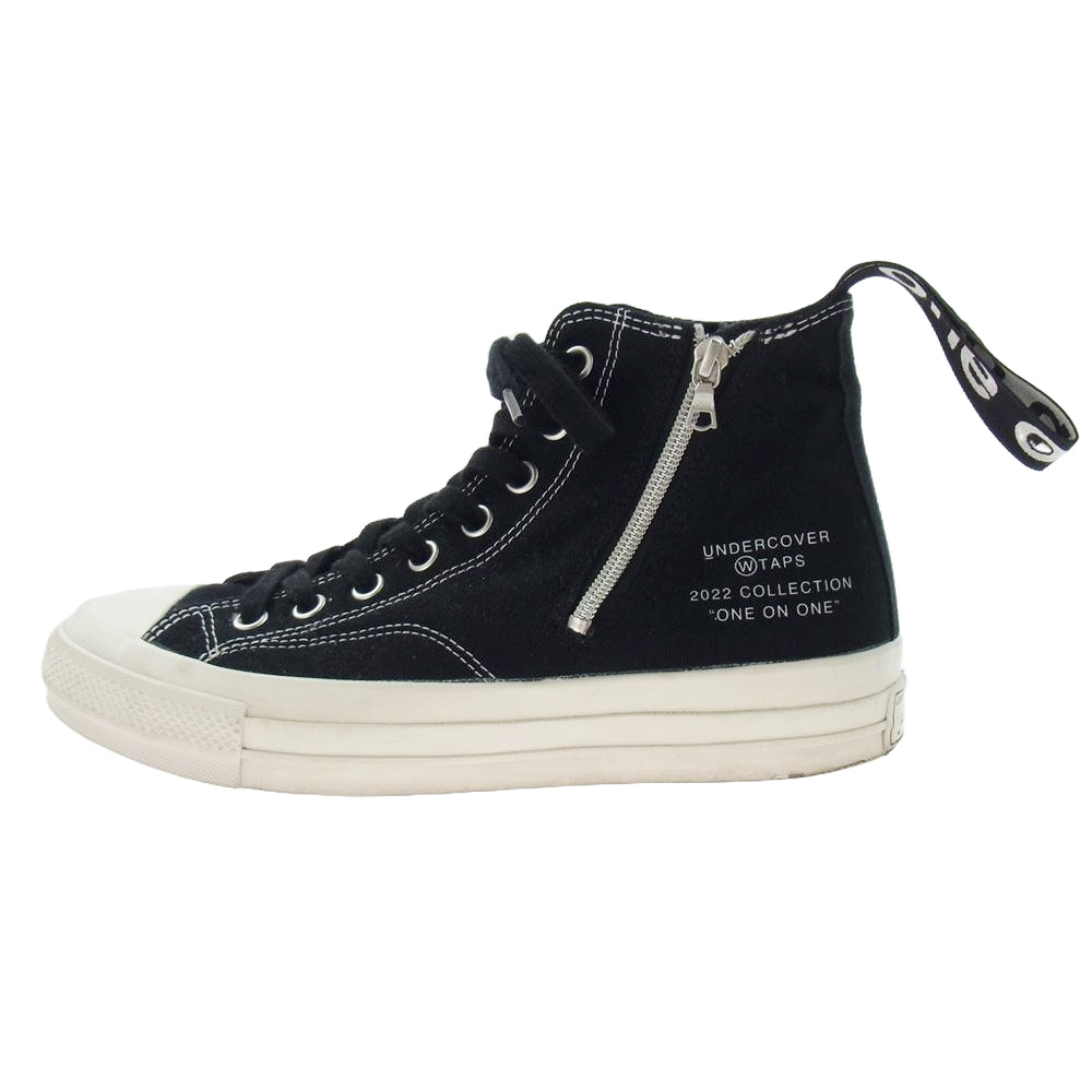 WTAPS ダブルタップス × UNDERCOVER アンダーカバー × Converse コンバース Chuck Taylor High Black チャックテイラー ハイカット スニーカー ブラック系 26.5cm【中古】