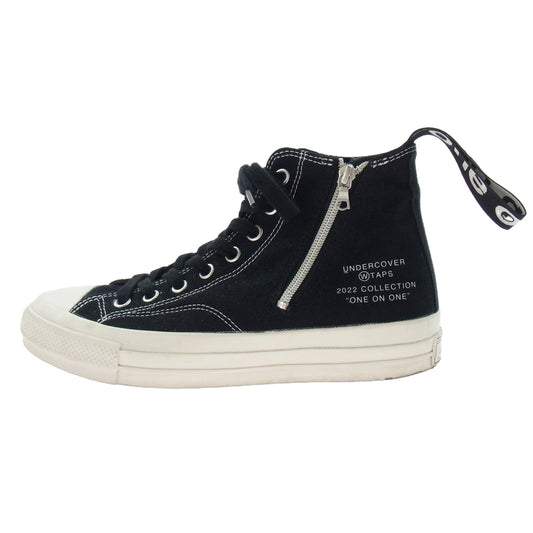 WTAPS ダブルタップス × UNDERCOVER アンダーカバー × Converse コンバース Chuck Taylor High Black チャックテイラー ハイカット スニーカー ブラック系 26.5cm【中古】