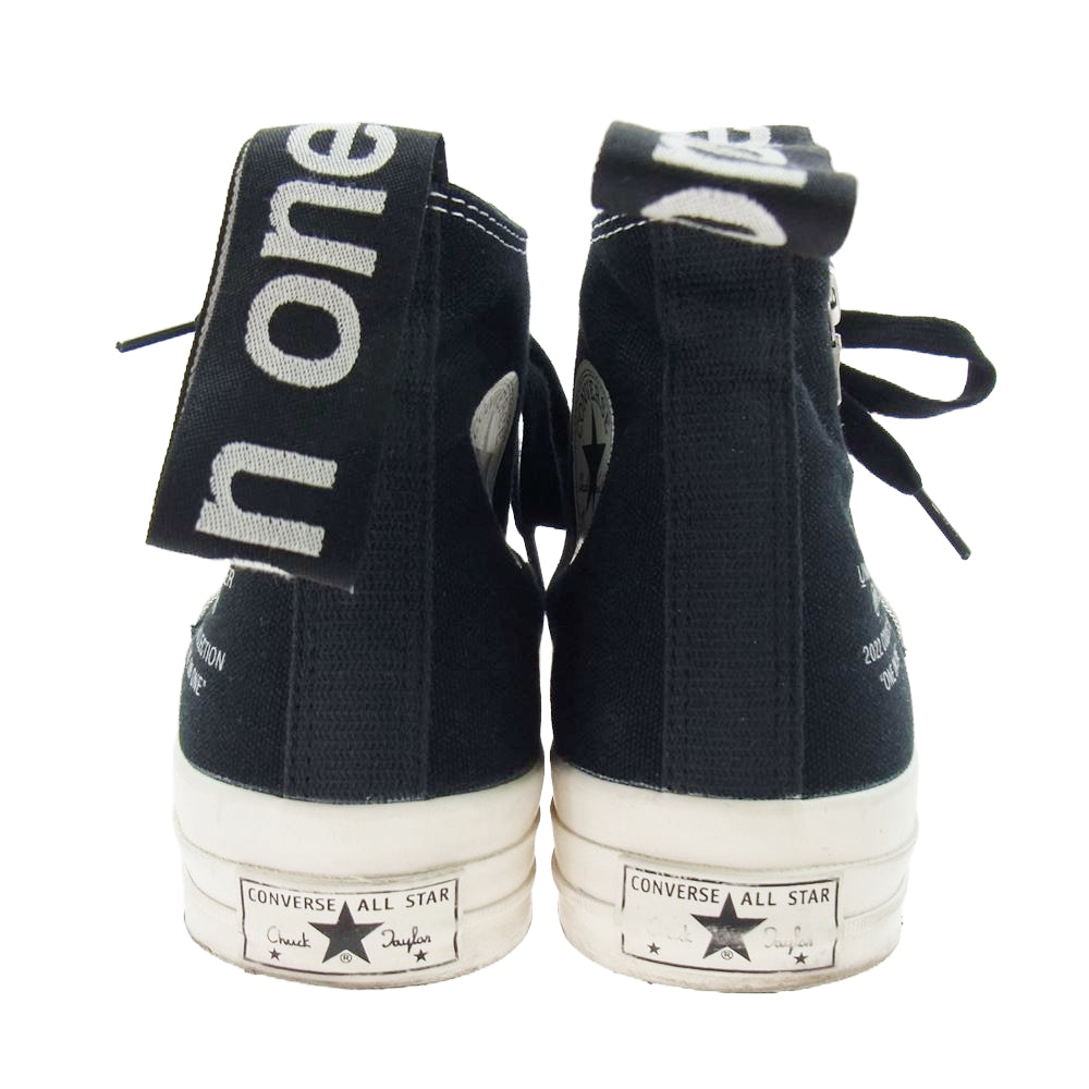WTAPS ダブルタップス × UNDERCOVER アンダーカバー × Converse コンバース Chuck Taylor High Black チャックテイラー ハイカット スニーカー ブラック系 26.5cm【中古】