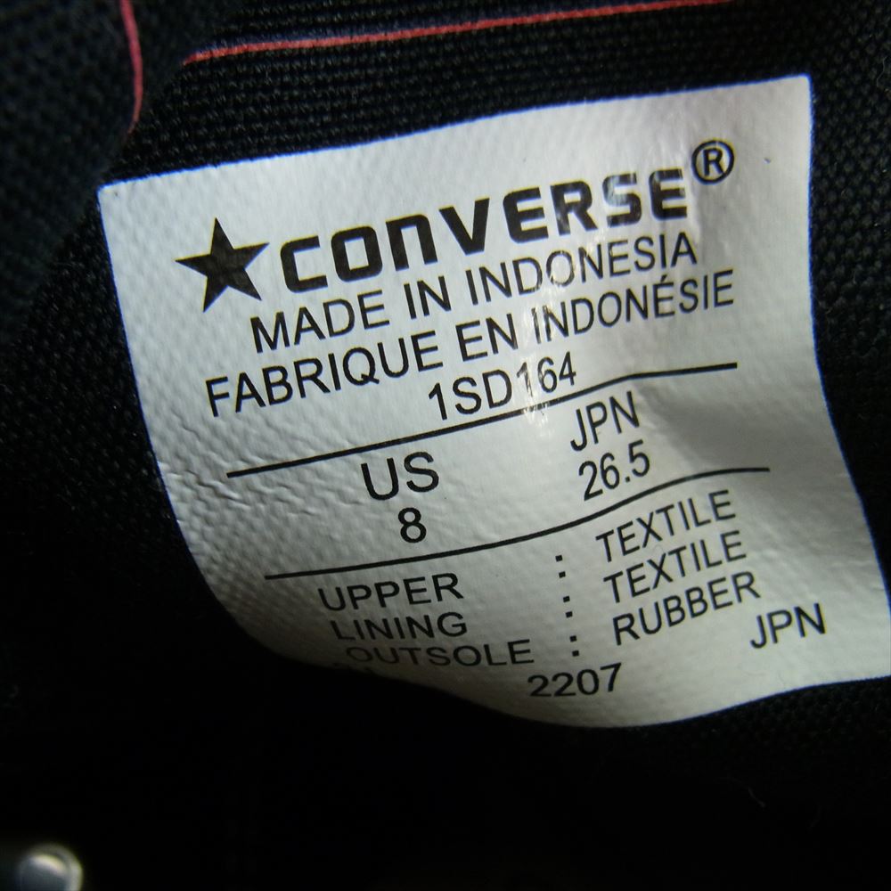 WTAPS ダブルタップス × UNDERCOVER アンダーカバー × Converse コンバース Chuck Taylor High Black チャックテイラー ハイカット スニーカー ブラック系 26.5cm【中古】