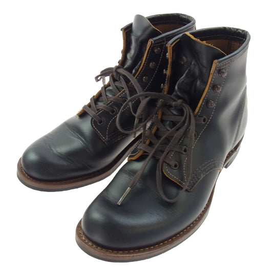 RED WING レッドウィング BECKMAN BOOTS FLAT BOX Black Klondike 茶芯 ベックマンフラットボックス ブラック クロンダイク ブーツ ブラック系 26.5cm【中古】