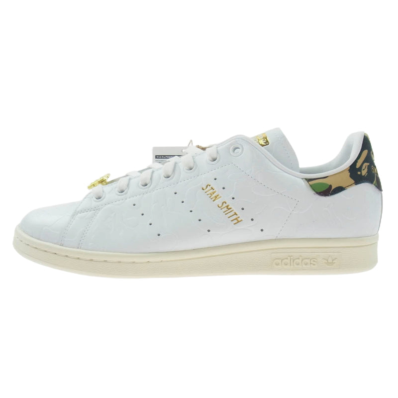 adidas アディダス IG1115 A BATHING APE Originals Stan Smith 30th Anniversary White アベイシングエイプ オリジナルス スタンスミス 30周年 アニバーサリー ホワイト ホワイト系 28cm【新古品】【未使用】【中古】