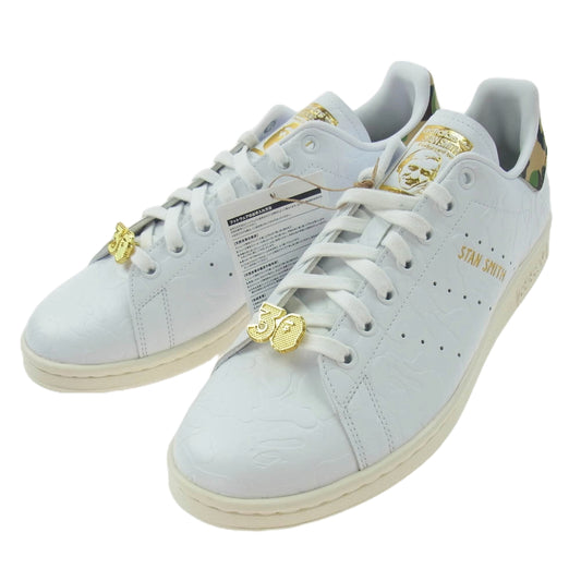 adidas アディダス IG1115 A BATHING APE Originals Stan Smith 30th Anniversary White アベイシングエイプ オリジナルス スタンスミス 30周年 アニバーサリー ホワイト ホワイト系 28cm【新古品】【未使用】【中古】