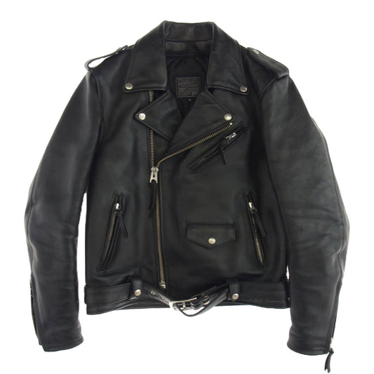 KADOYA カドヤ KYSJFPW1 069 ダブル ライダース ジャケット レザー 牛革 Mサイズ ライナー付き ブラック系 M【中古】