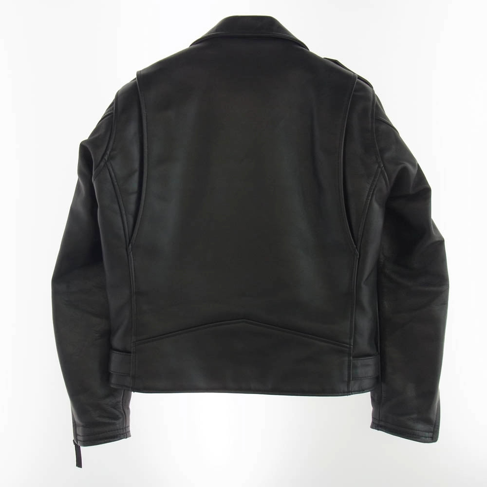 KADOYA カドヤ KYSJFPW1 069 ダブル ライダース ジャケット レザー 牛革 Mサイズ ライナー付き ブラック系 M【中古】