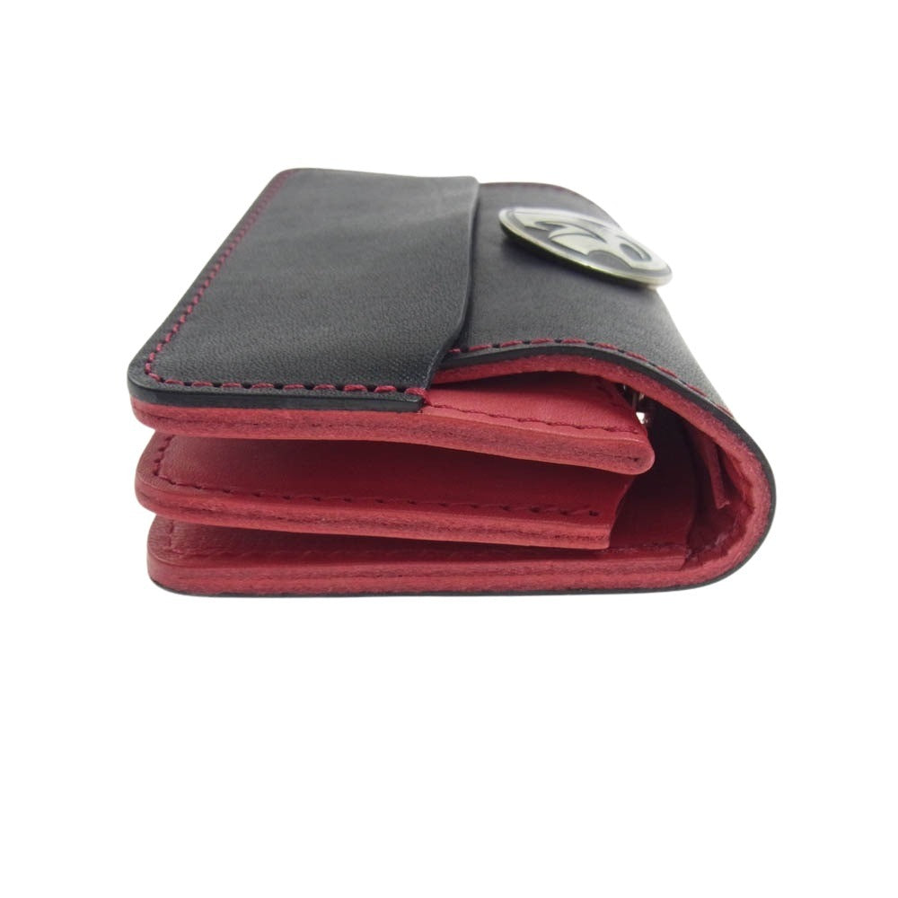 REDMOON レッドムーン RM-NSW-MR マルボロ限定 ハーフ ウォレット 二つ折り 財布 ブラック系 レッド系【新古品】【未使用】【中古】