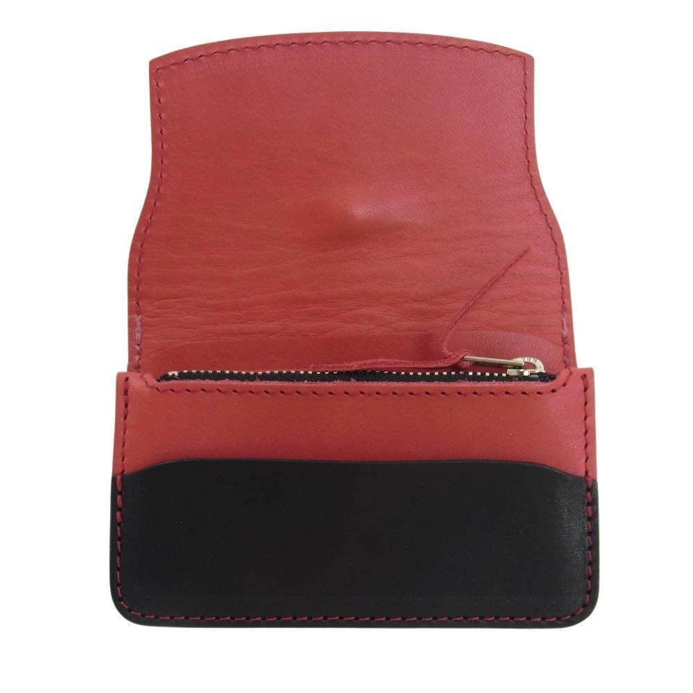 REDMOON レッドムーン RM-NSW-MR マルボロ限定 ハーフ ウォレット 二つ折り 財布 ブラック系 レッド系【新古品】【未使用】【中古】