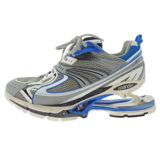 BALENCIAGA バレンシアガ 653871 W2RA4 X PANDER エックス パンダー サスペンデッド ヒール デザイン スニーカー グレー系 ブルー系 27.5cm【中古】