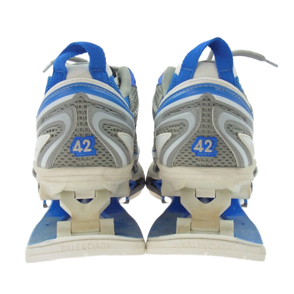 BALENCIAGA バレンシアガ 653871 W2RA4 X PANDER エックス パンダー サスペンデッド ヒール デザイン スニーカー グレー系 ブルー系 27.5cm【中古】