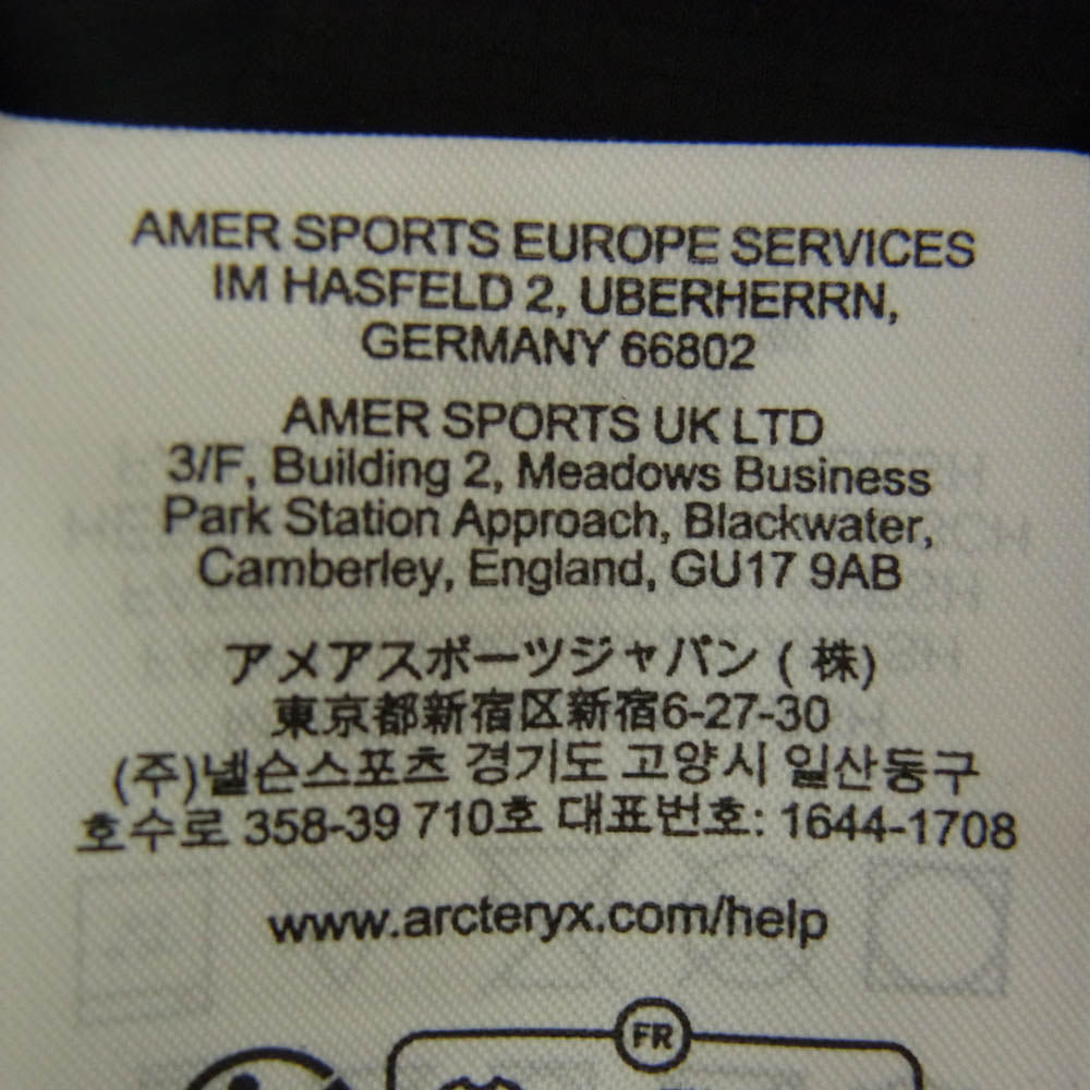 ARC'TERYX アークテリクス X00000955602 ATOM HOODY M アトム フーディ 中綿 ジャケット ブラック系 XS【中古】