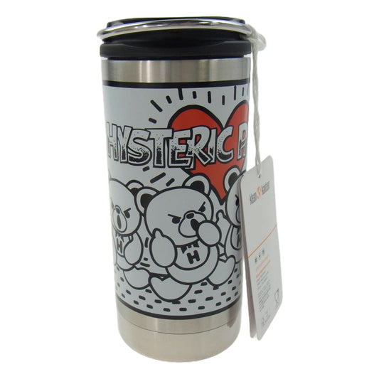 HYSTERIC GLAMOUR ヒステリックグラマー 01213QG12 klean kanteen クリーンカンティーン HYS PARTY Tkwide ヒスパーティ インスレートボトル 水筒 ステンレスボトル シルバー系 ホワイト系 FREE【新古品】【未使用】【中古】