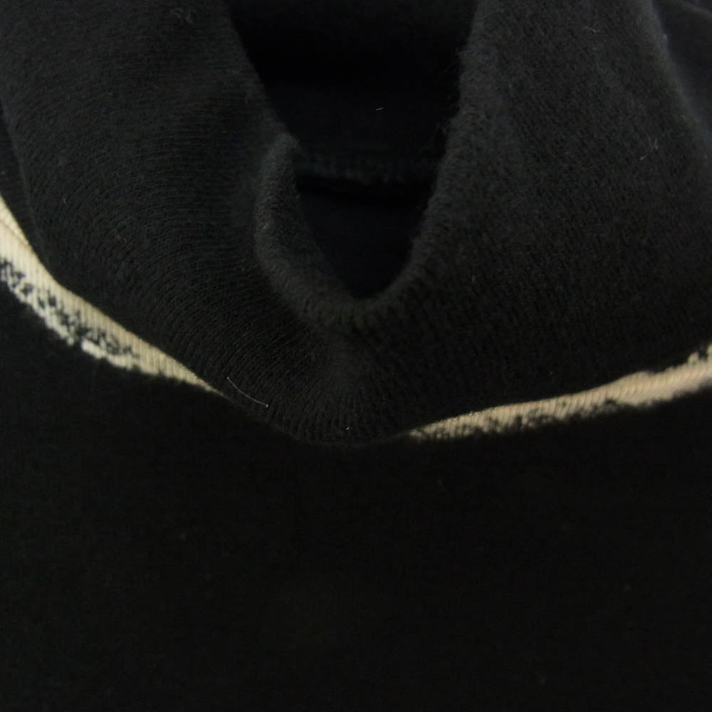 Y's Yohji Yamamoto ワイズ ヨウジヤマモト YB-T16-675-2 DISCHARGE PRINTING HIGH NECK HALF SLEEVE TEE ハイネック Tシャツ 半袖カットソー ブラック系 2【極上美品】【中古】