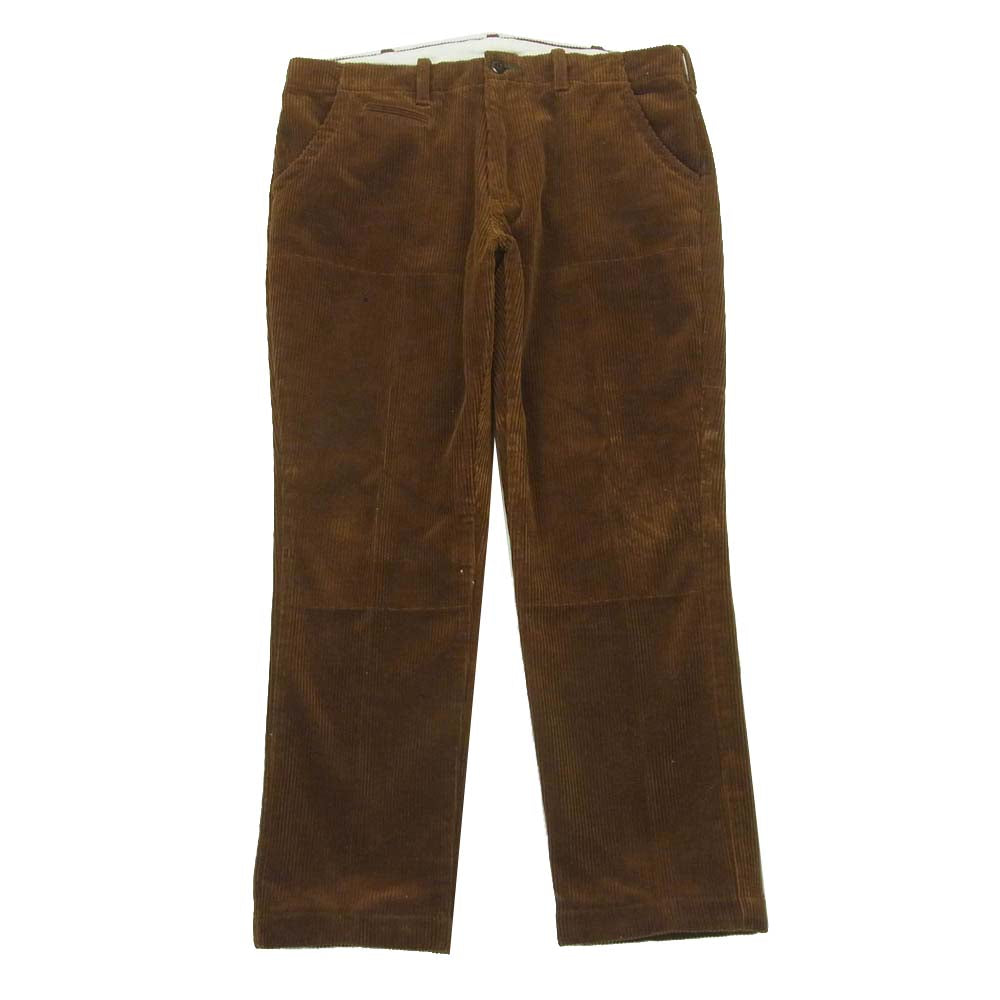 BURGUS PLUS バーガスプラス テーパード コーデュロイ パンツ 日本製 ブラウン系 L【中古】