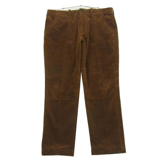 BURGUS PLUS バーガスプラス テーパード コーデュロイ パンツ 日本製 ブラウン系 L【中古】