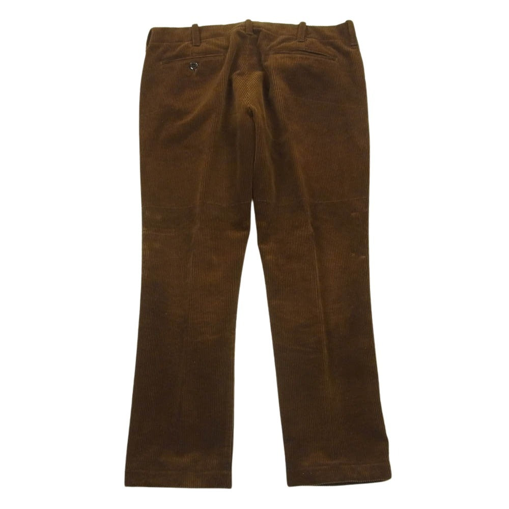 BURGUS PLUS バーガスプラス テーパード コーデュロイ パンツ 日本製 ブラウン系 L【中古】