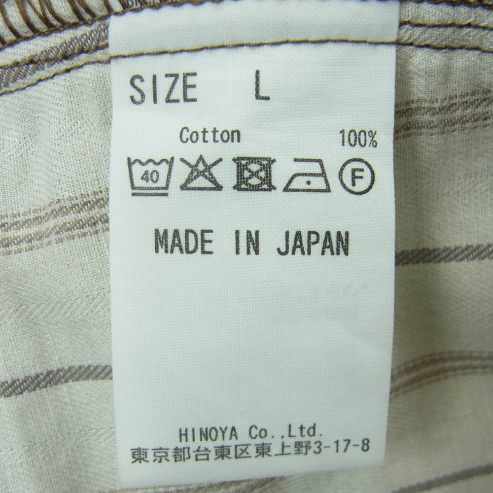 BURGUS PLUS バーガスプラス テーパード コーデュロイ パンツ 日本製 ブラウン系 L【中古】