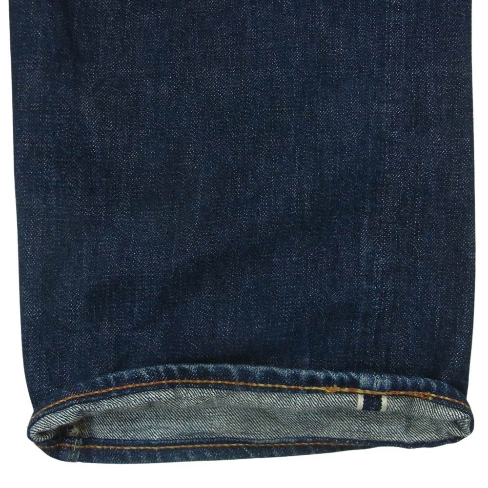 FULLCOUNT フルカウント 1101 ボタンフライ セルビッチ デニム パンツ 日本製 インディゴブルー系 W38 L36【中古】