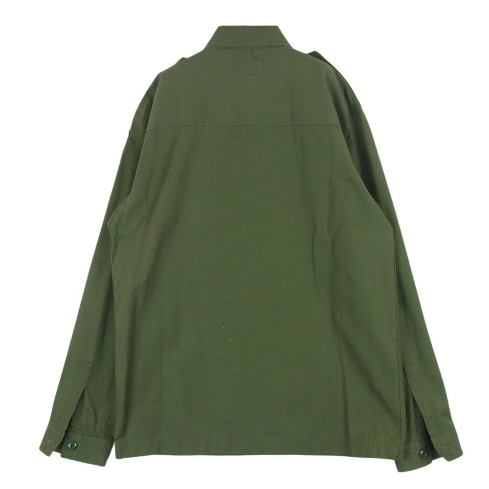 Buzz Rickson's バズリクソンズ BR27155 PEANUTS ピーナッツ VIETNAM UTILITY SHIRT CIVILIAN MODEL SNOOPY ベトナム ユーティリティー シャツ スヌーピー 長袖 グリーン系 17 - 17.5【中古】