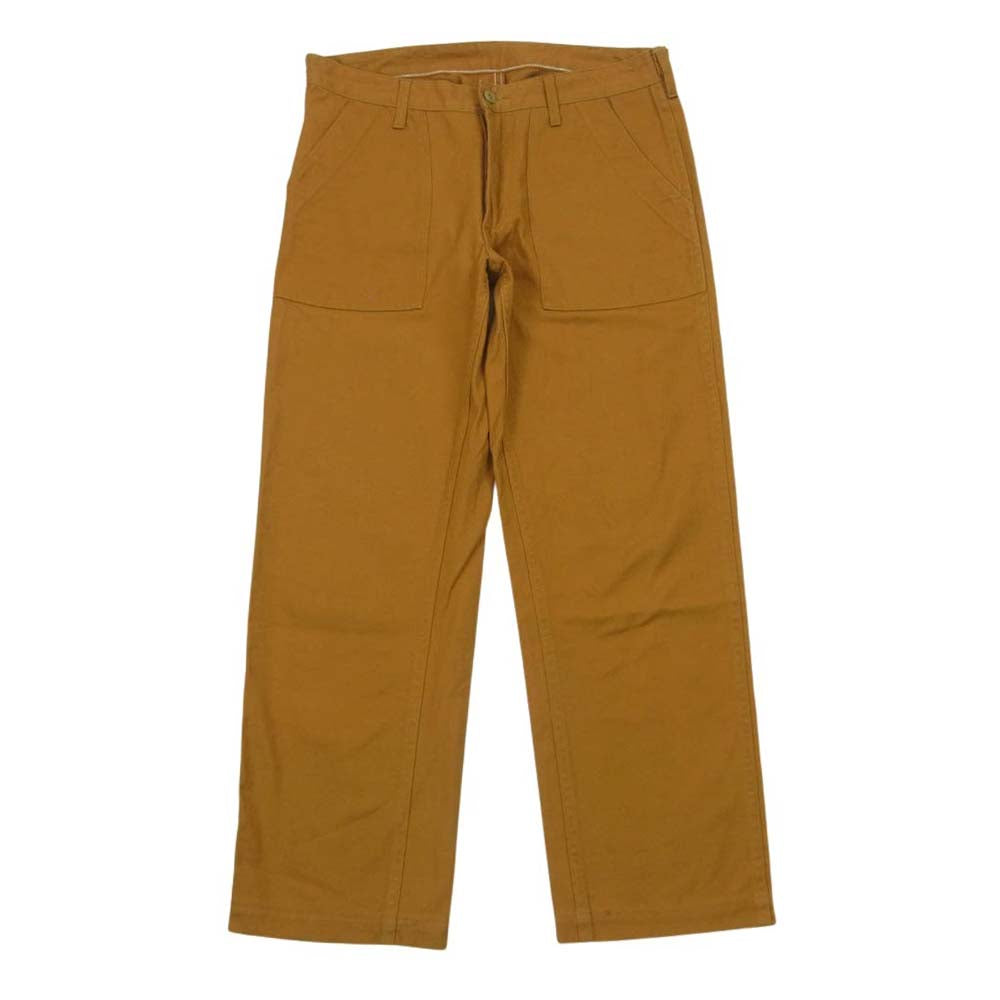 Danton ダントン 13A-SL-003 コットン ダック ベイカー パンツ 中国製 イエロー系 黄土色系 40【中古】