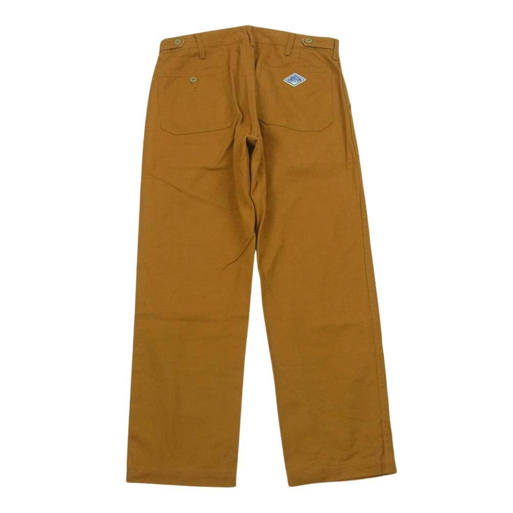 Danton ダントン 13A-SL-003 コットン ダック ベイカー パンツ 中国製 イエロー系 黄土色系 40【中古】