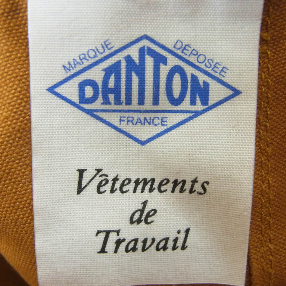 Danton ダントン 13A-SL-003 コットン ダック ベイカー パンツ 中国製 イエロー系 黄土色系 40【中古】
