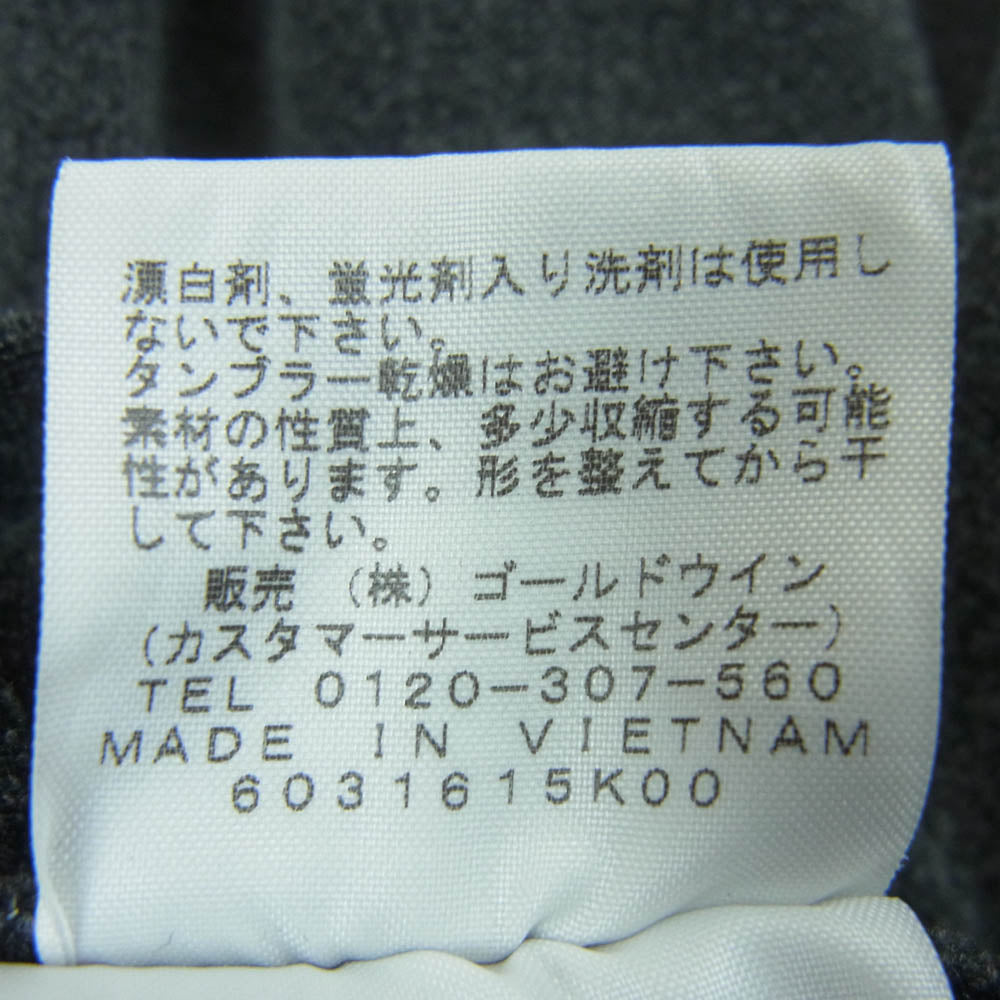 THE NORTH FACE ノースフェイス NBW81610 Warm Jersey Pants ウォーム ジャージー ジップ パンツ ダークグレー系 L【中古】