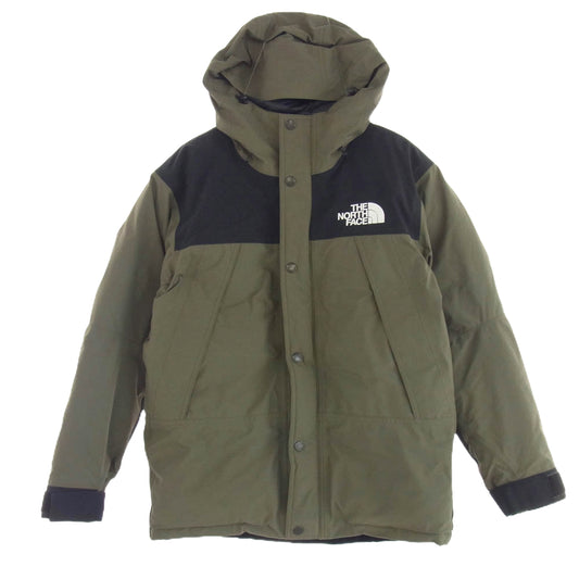THE NORTH FACE ノースフェイス ND91930 Mountain Down Jacket GORE-TEX マウンテン ダウン ジャケット ゴアテックス カーキ系 M【中古】