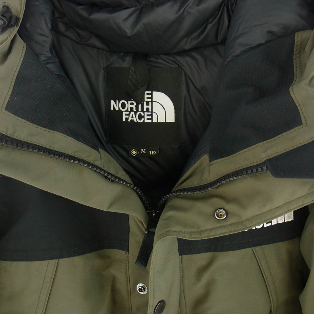 THE NORTH FACE ノースフェイス ND91930 Mountain Down Jacket GORE-TEX マウンテン ダウン ジャケット ゴアテックス カーキ系 M【中古】