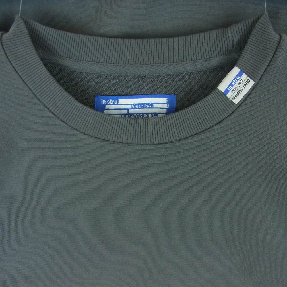 MIHARA YASUHIRO ミハラヤスヒロ I12PO502 French Terry Pullover Sweatshirt スウェット シャツ グレー系 48【美品】【中古】