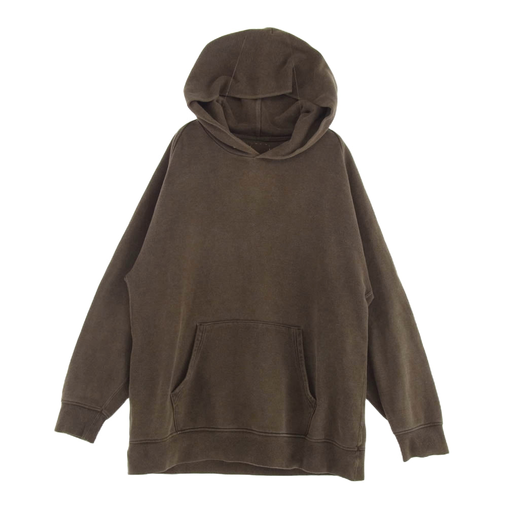 VISVIM ビズビム 17SS 0117105010012 JUMBO HOODIE P.O. (N.D.). ジャンボ フ－ディ プルオーバー スウェット パーカー ヴィンテージ USED 加工 サイズ5 ブラウン系 5【中古】