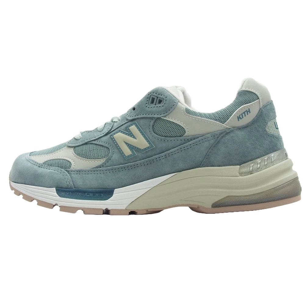 NEW BALANCE ニューバランス U992KT × KITH 992 USA製 Aegean Blue Shadow Gray キス エーゲブルー シャドウグレー ローカット スニーカー グレー系 28cm【新古品】【未使用】【中古】