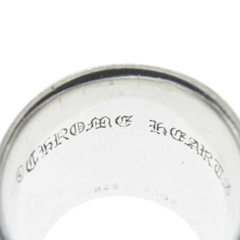 CHROME HEARTS クロムハーツ（原本無） GALF購入証明書付 CLASSIC OVAL STAR クラシック オーバル スター リング シルバー系 20号【中古】