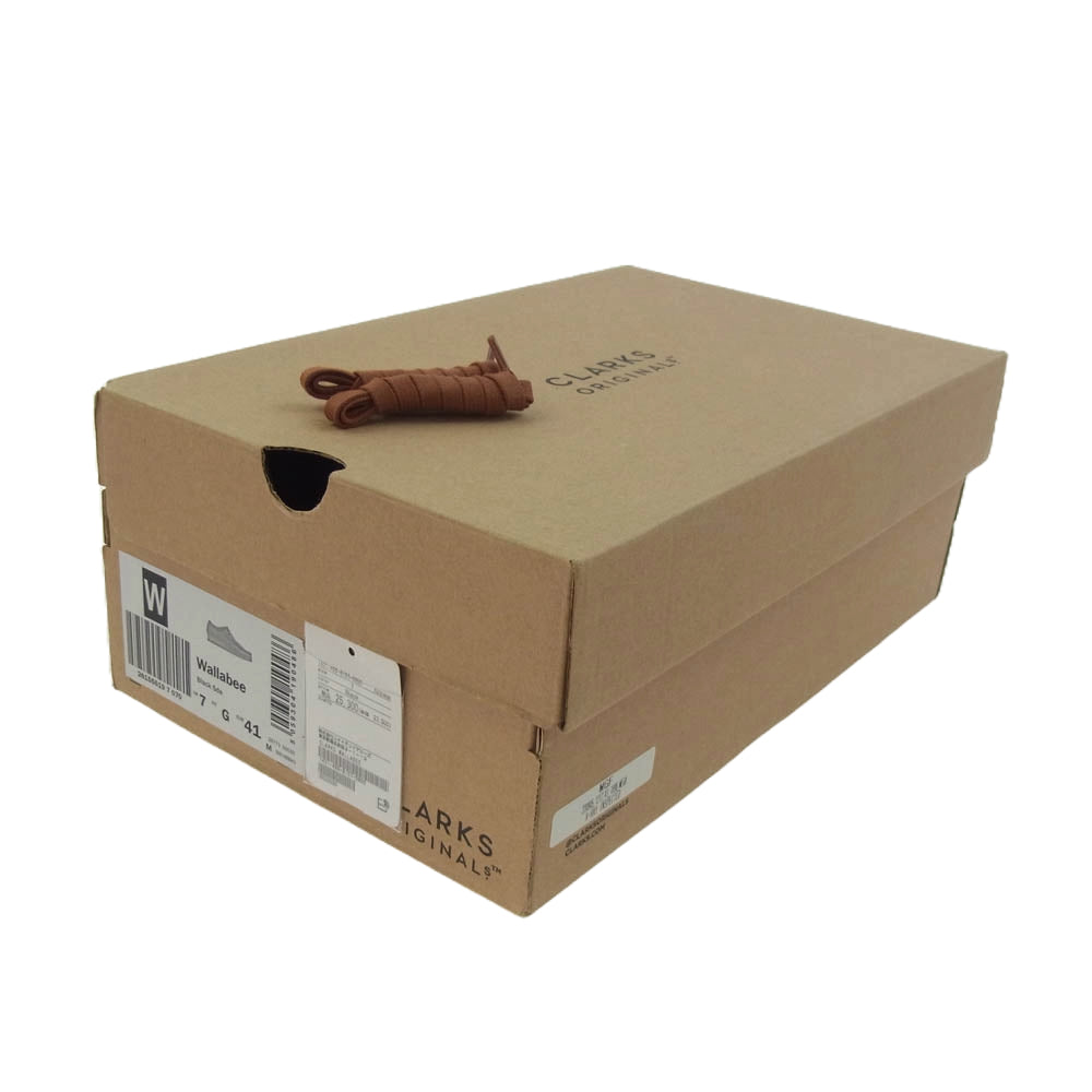 Clarks クラークス 26773 Originals Wallabe ワラビー スエード ブーツ ブラック系 UK7【中古】