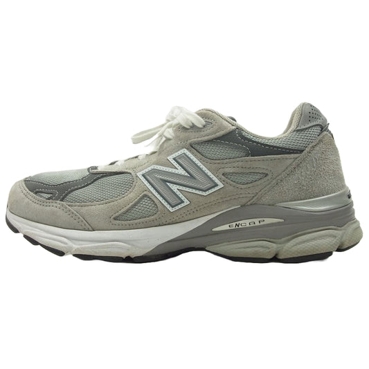 NEW BALANCE ニューバランス M990GY3 USA製 990v3 スエード メッシュ スニーカー グレー系 27cm【中古】
