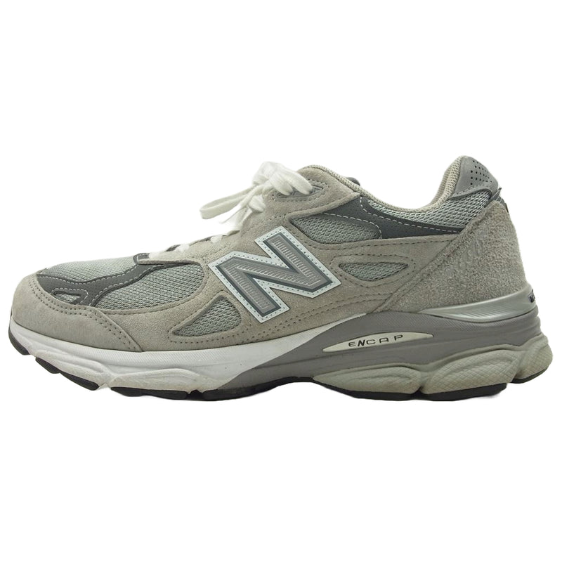 NEW BALANCE ニューバランス M990GY3 USA製 990v3 スエード メッシュ スニーカー グレー系 27cm【中古】