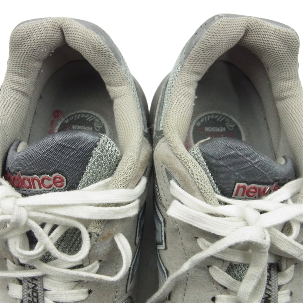 NEW BALANCE ニューバランス M990GY3 USA製 990v3 スエード メッシュ スニーカー グレー系 27cm【中古】
