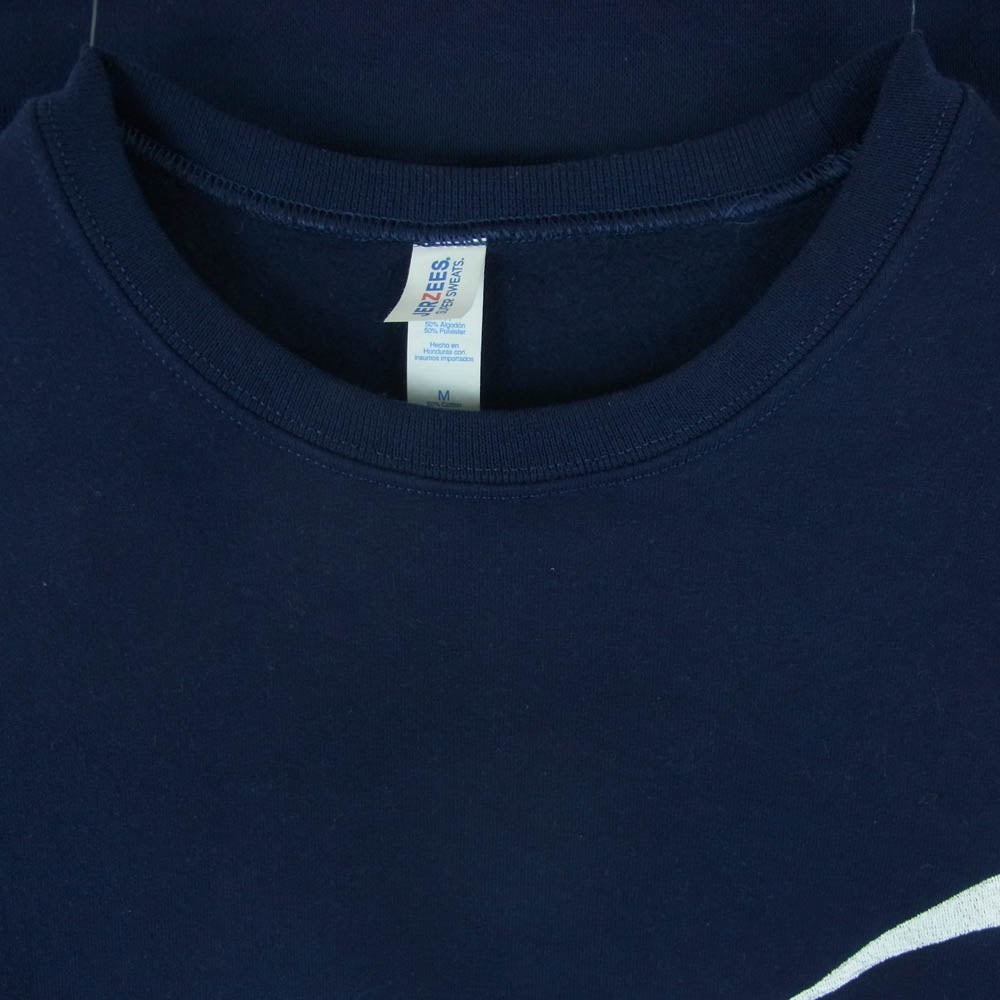 エタヴァープ Reverse Crew ロゴ刺繍 クルーネック スウェット トレーナー ホンジュラス製 ネイビー系 M【中古】