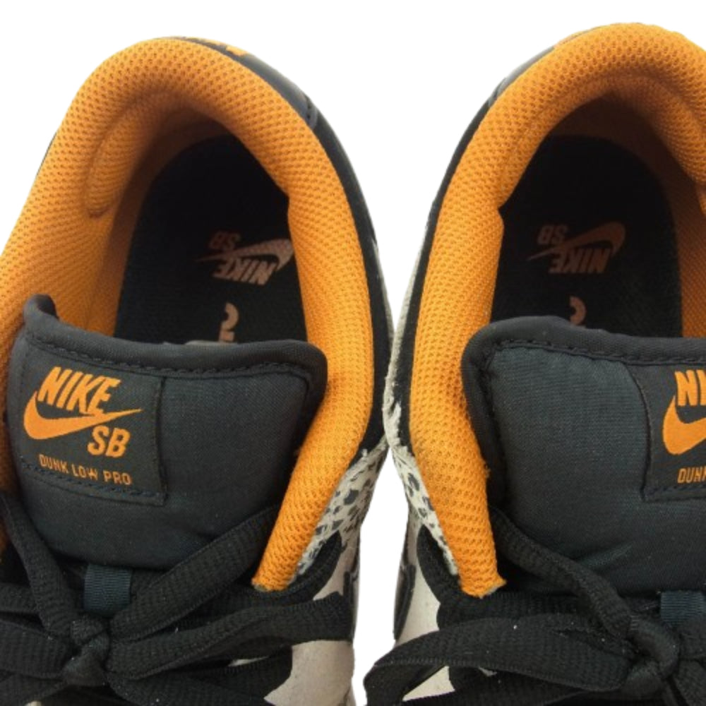 NIKE ナイキ FZ1233-002 SB Dunk Low Pro Electric Safari Phantom and Black ダンク ロー プロ エレクトリック サファリ ファントム アンド ブラック スニーカー グレー系 オレンジ系 26.5cm【中古】